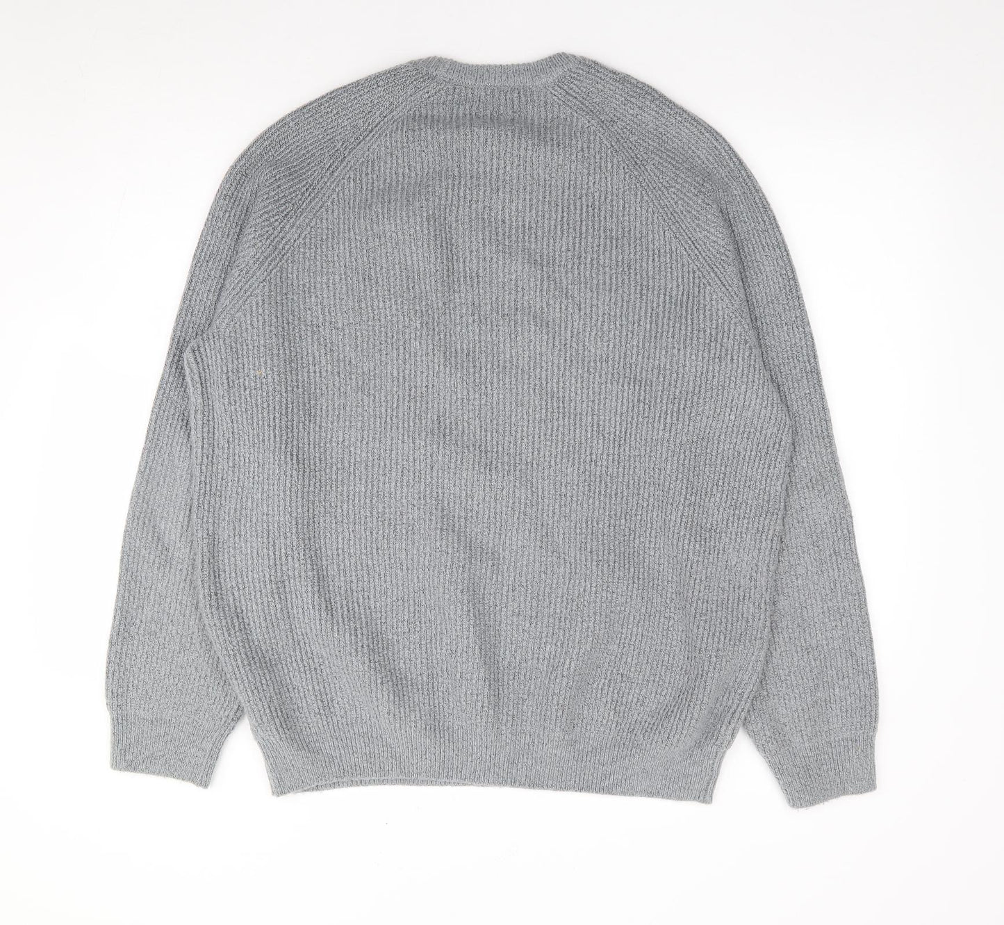 Marks and Spencer Mens Blue Crew Neck Polyamide Pullover Jumper Size XL