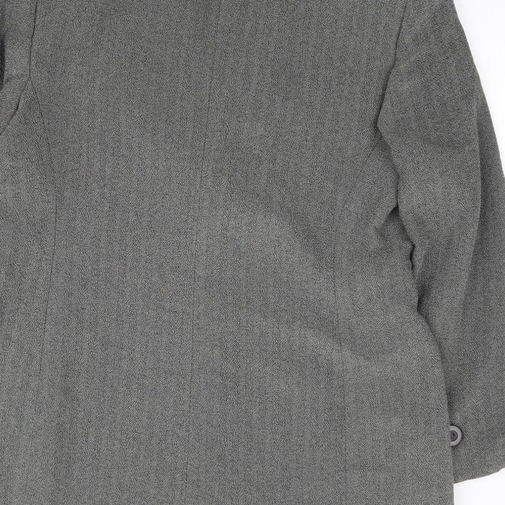 Marks and Spencer Womens Grey Polyester Jacket Suit Jacket Size 16