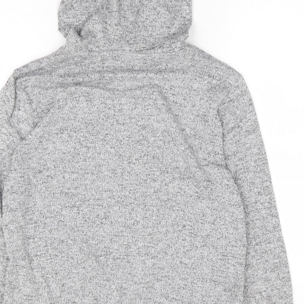 Peacocks Womens Grey Polyester Full Zip Hoodie Size 12 Zip