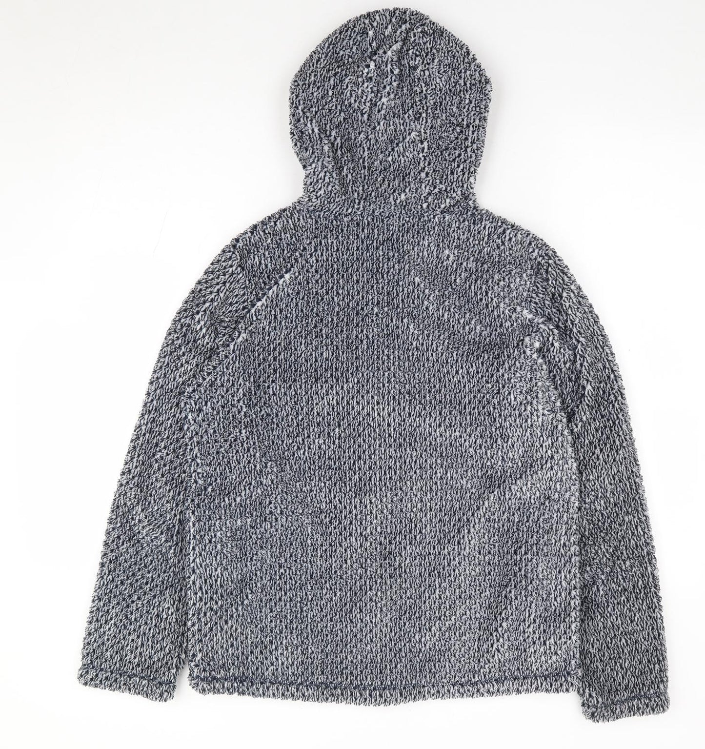 TU Womens Blue Polyester Full Zip Hoodie Size 12 Zip