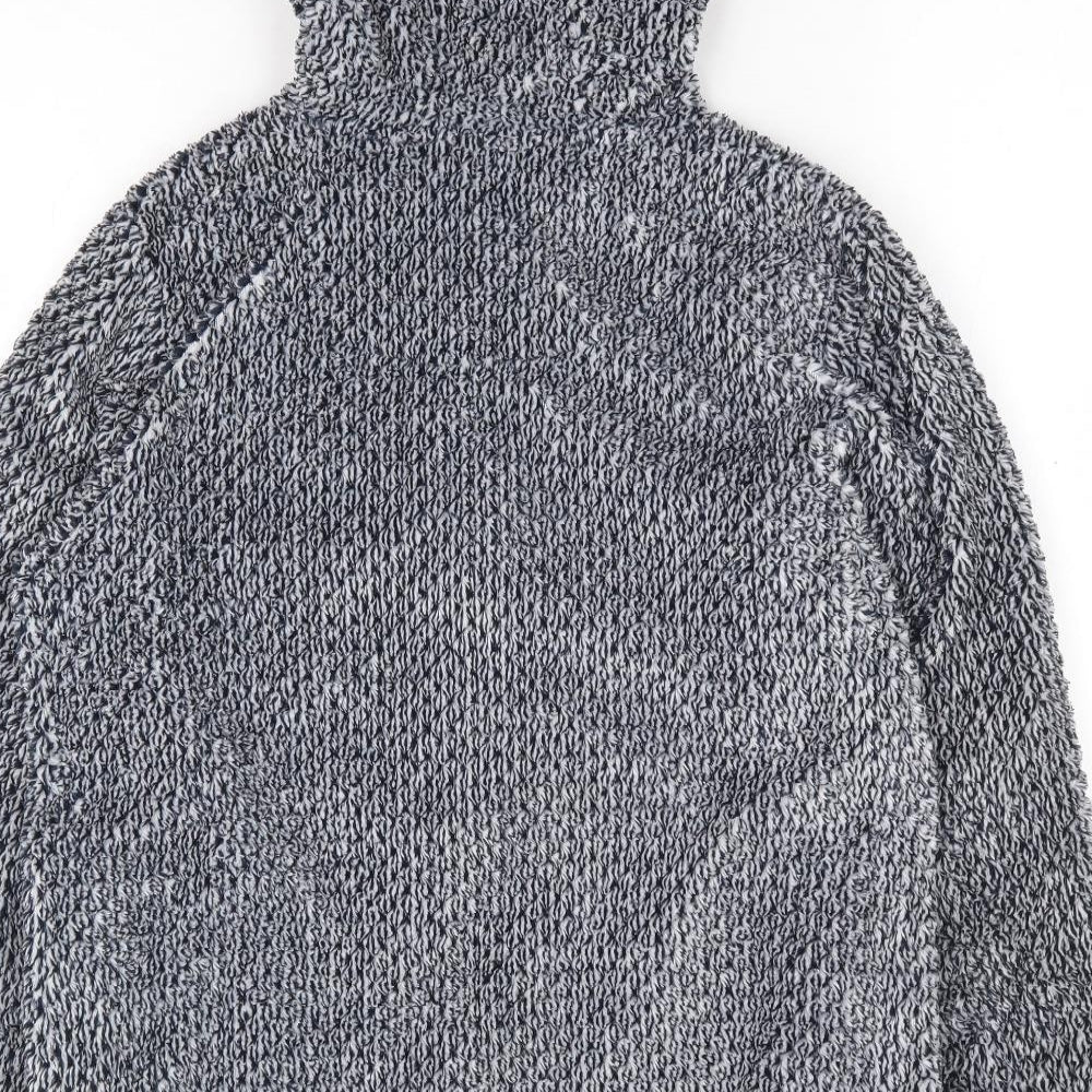 TU Womens Blue Polyester Full Zip Hoodie Size 12 Zip