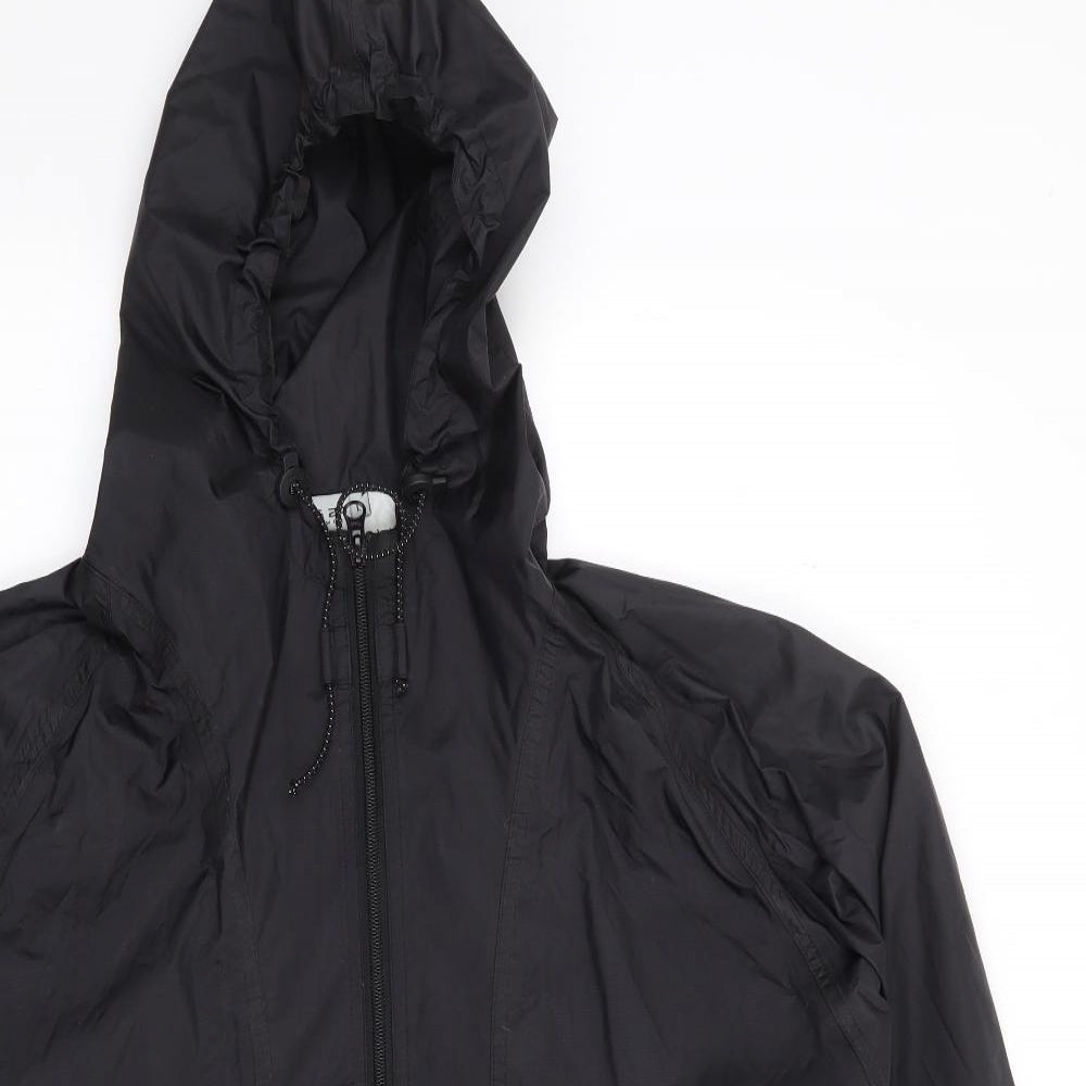 TOG 24 Mens Black Rain Coat Coat Size L Zip