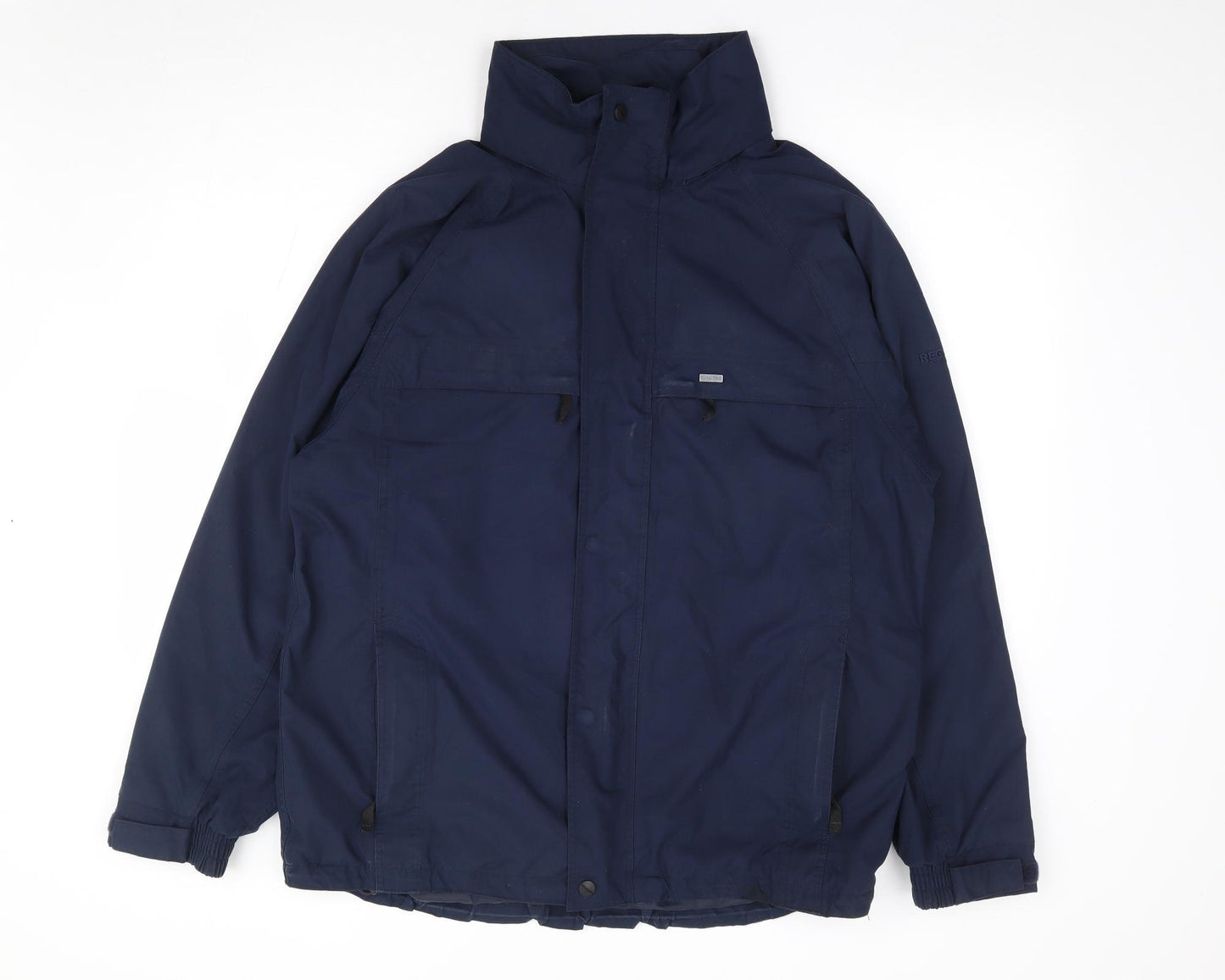 Ragatta Mens Blue Rain Coat Coat Size M Zip