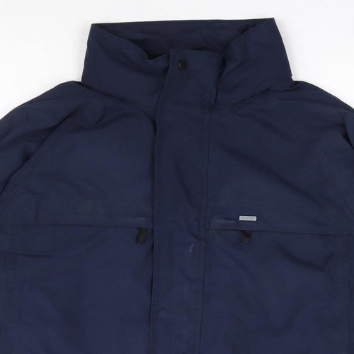 Ragatta Mens Blue Rain Coat Coat Size M Zip