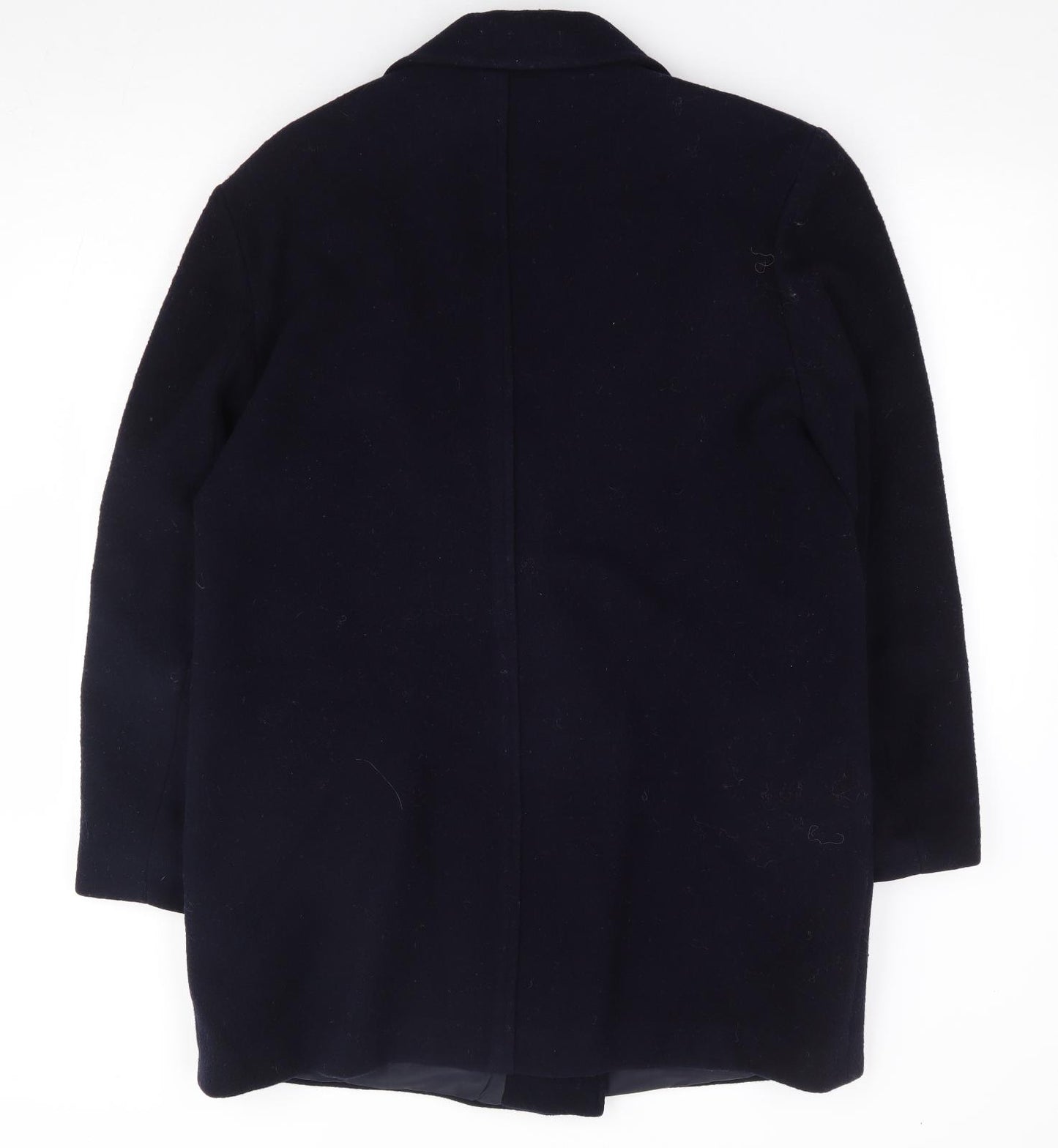 House of Fraser Womens Blue Jacket Coat Size 14 Button