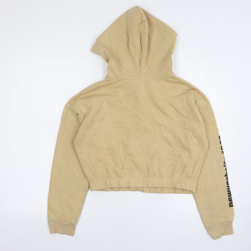 New Look Girls Beige Cotton Pullover Hoodie Size 12-13 Years