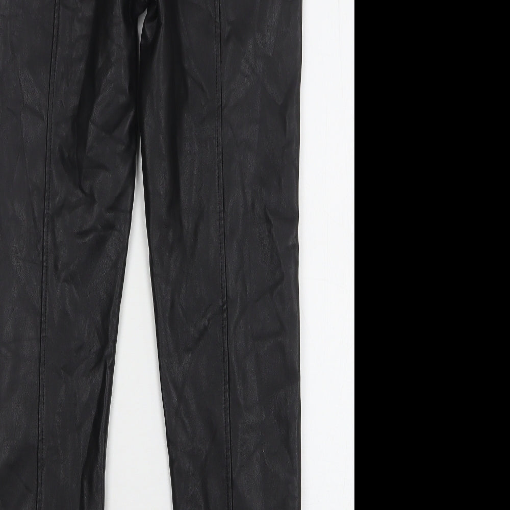 New Look Womens Black Polyurethane Jegging Jeans Size 12 L29 in Regular