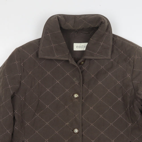 Eastex Womens Brown Check Jacket Size 10