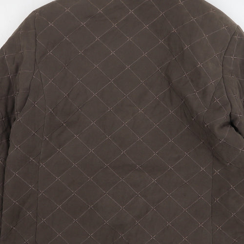 Eastex Womens Brown Check Jacket Size 10