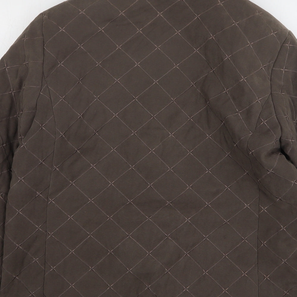 Eastex Womens Brown Check Jacket Size 10