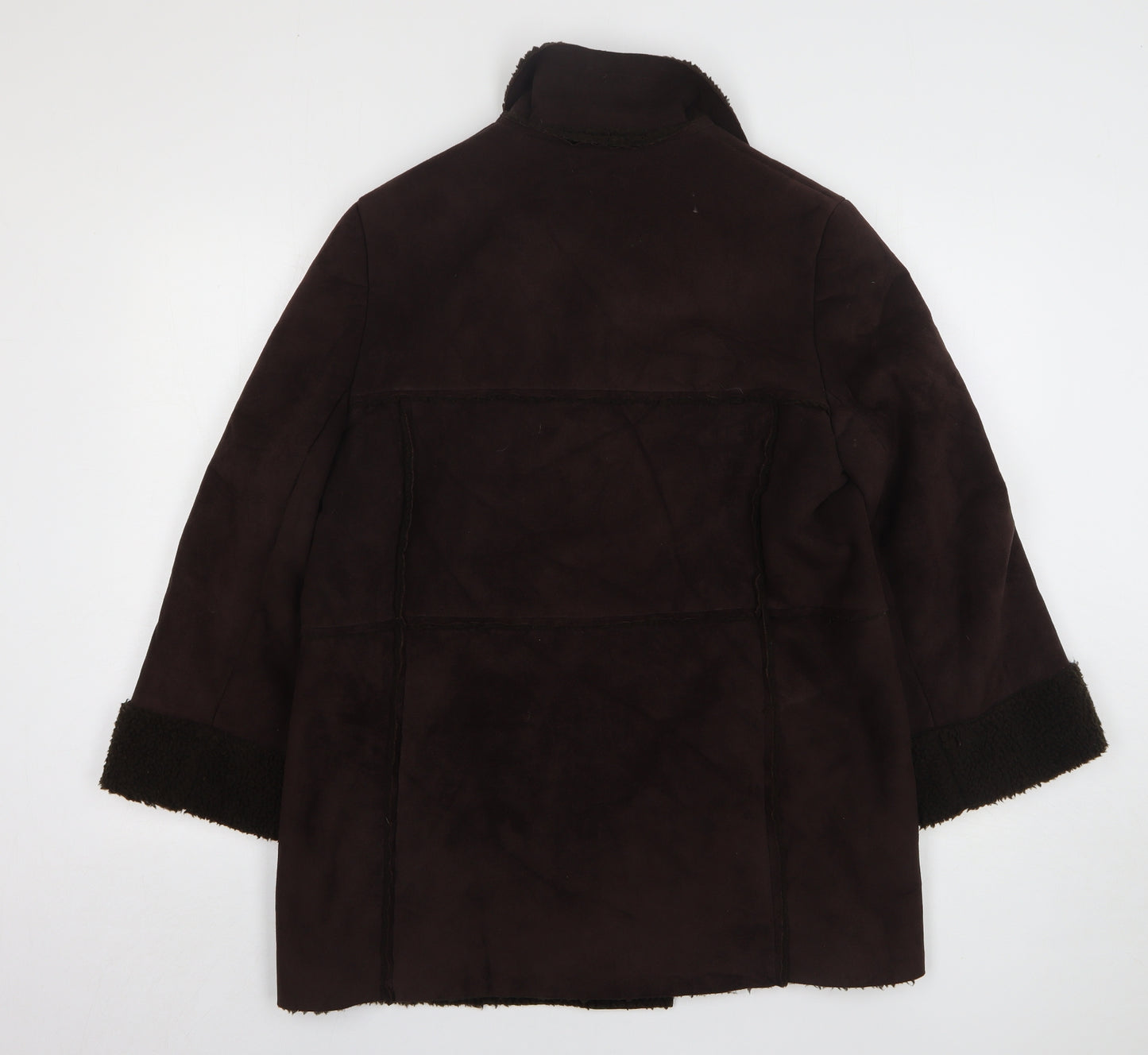 Minuet Womens Brown Overcoat Coat Size 12