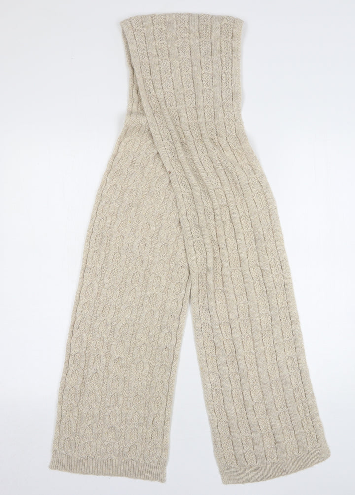 Preworn Womens Beige Polyester Scarf
