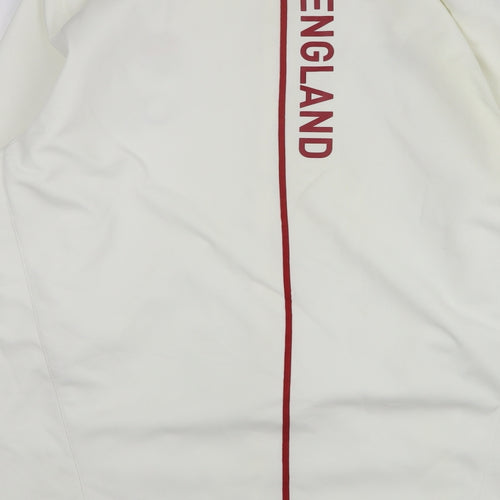 Canterbury Mens White Windbreaker Jacket Size 3XL - England Rugby
