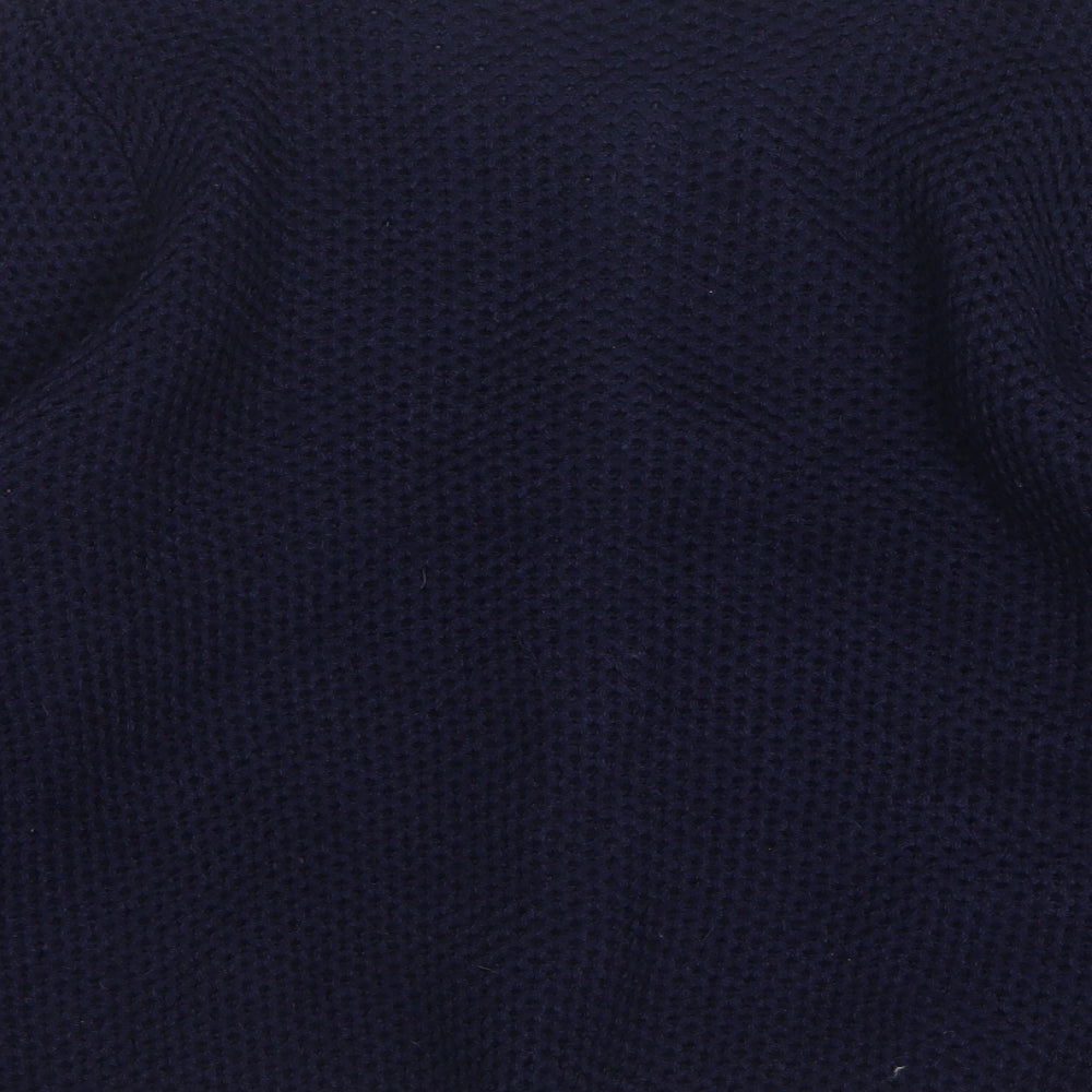 Atmosphere Womens Blue Round Neck Acrylic Cardigan Jumper Size 14