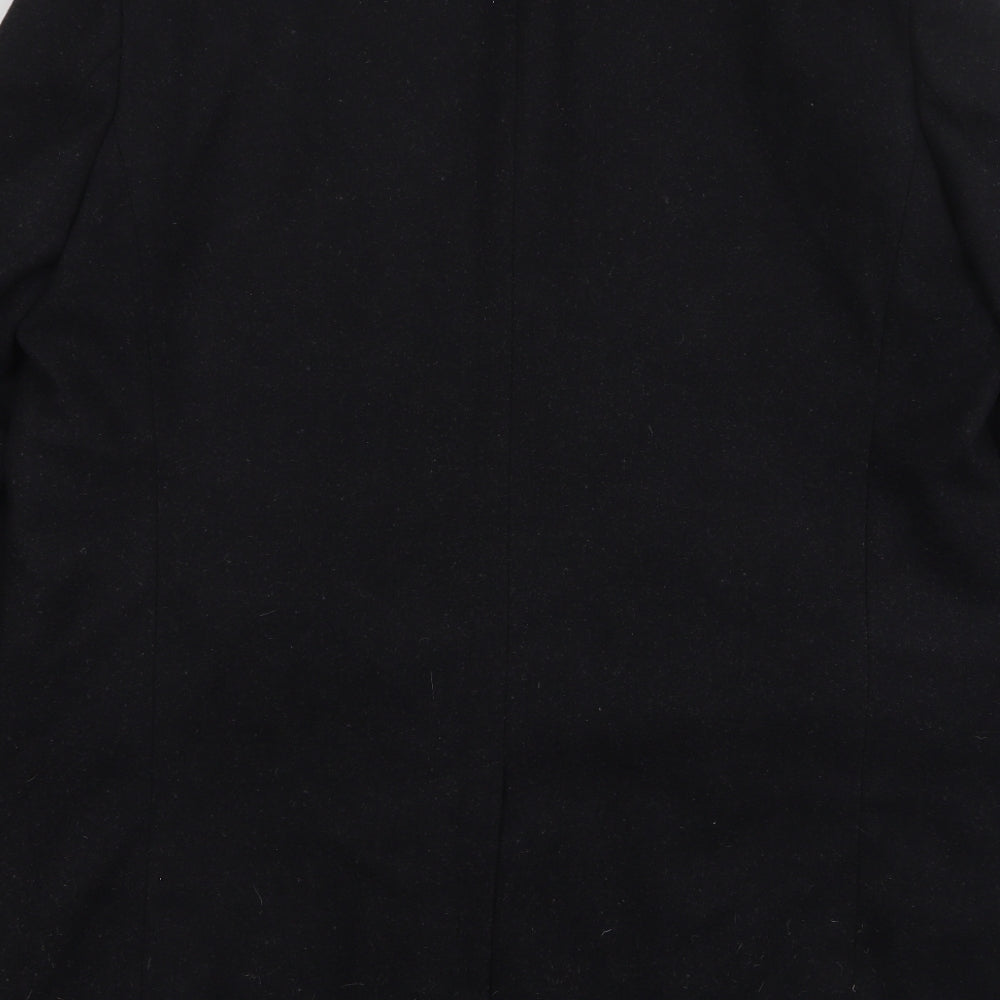 NEXT Mens Black Overcoat Coat Size 2XL