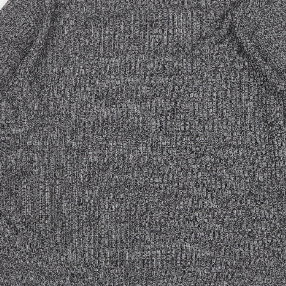 Shein Womens Grey Round Neck Polyester Pullover Jumper Size 16