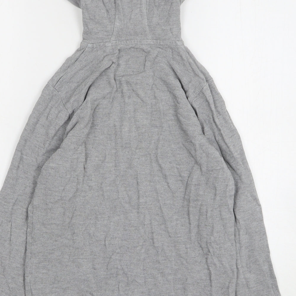 TU Boys Grey Cotton Full Zip Hoodie Size 10 Years