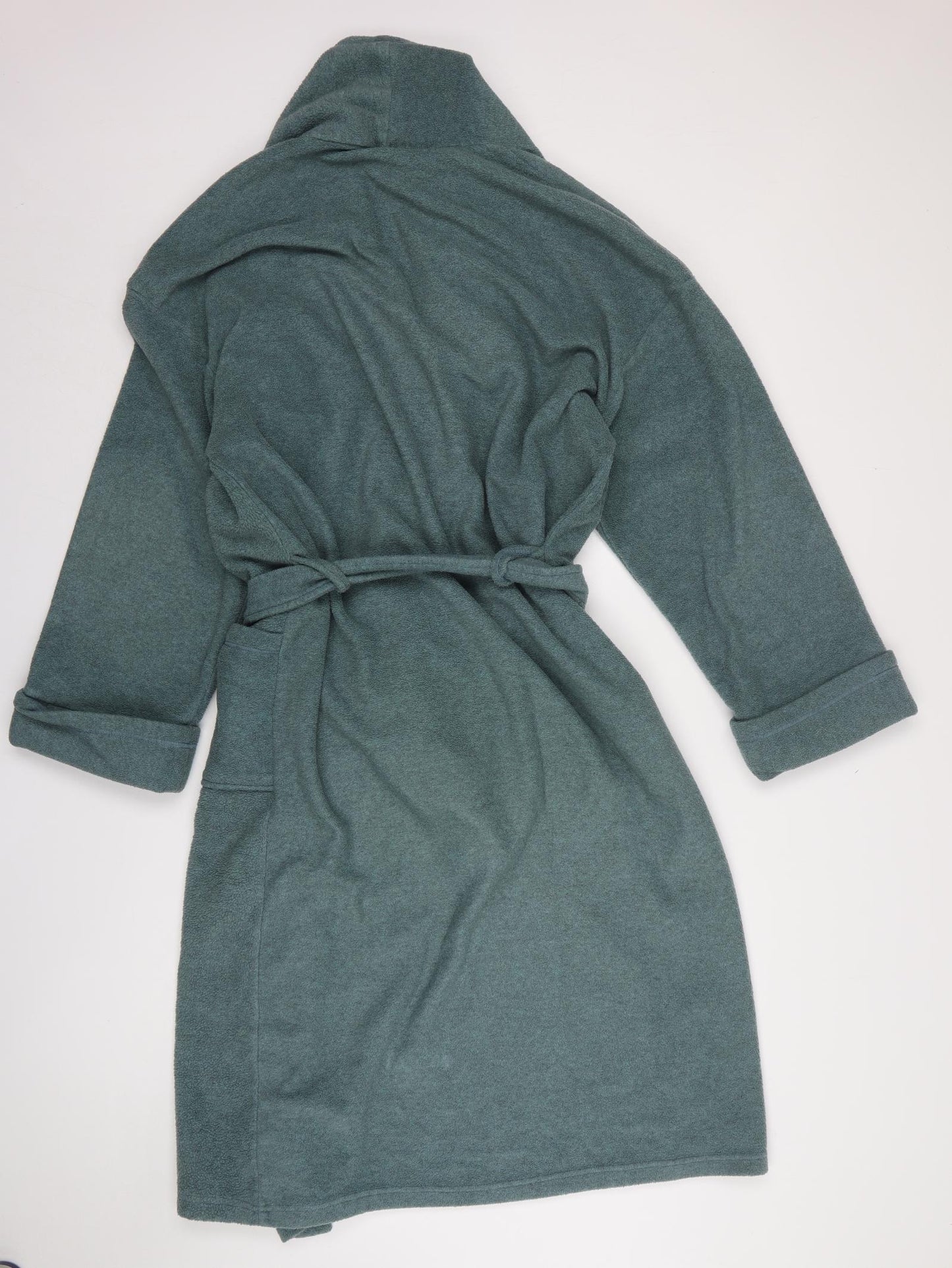 BHS Mens Green Solid Polyester Gown Size L