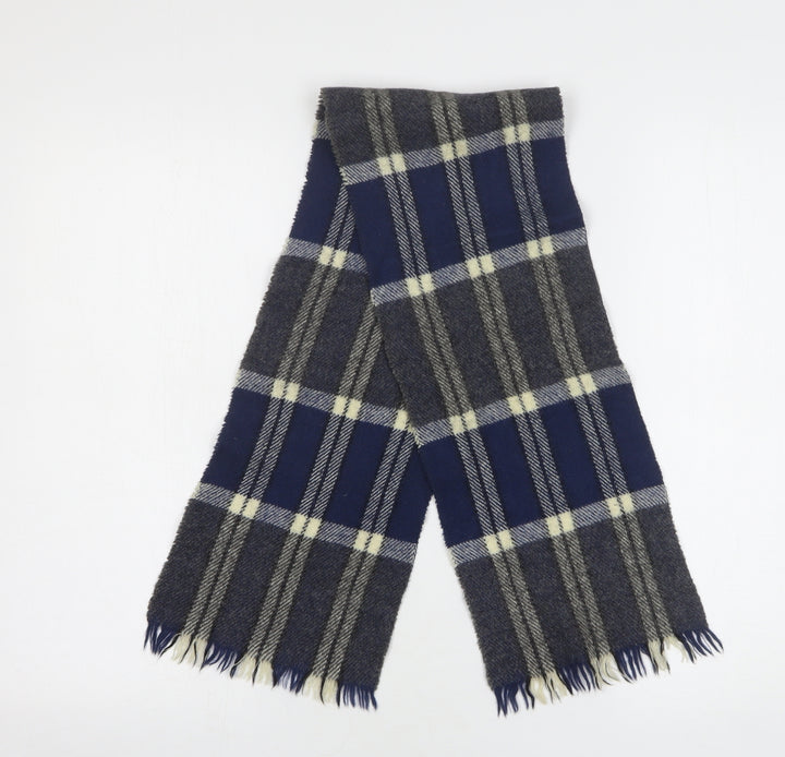 Preworn Womens Multicoloured Plaid Polyester Scarf