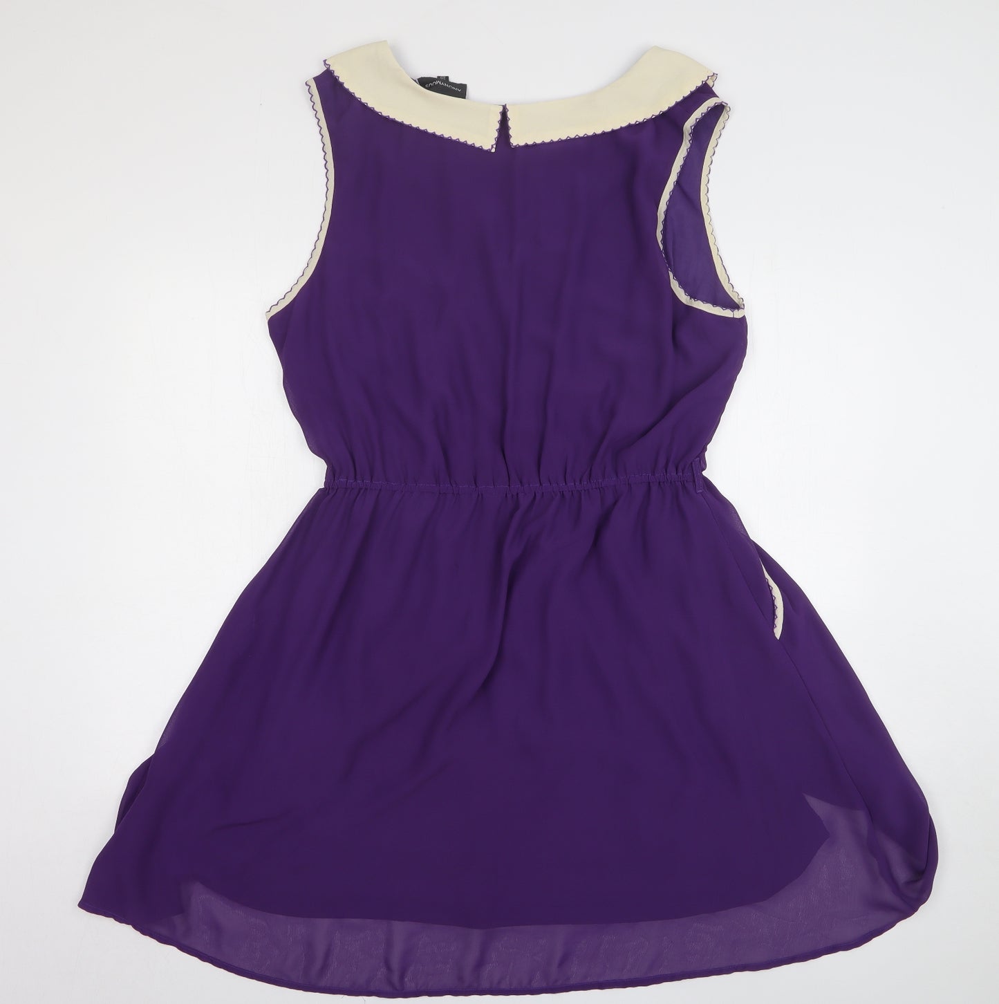 Anonymous Womens Purple Polyester Fit & Flare Size 20 Collared