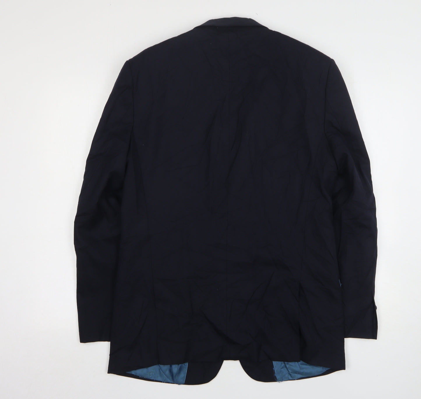 Steel & Jelly Mens Blue Wool Jacket Suit Jacket Size 40