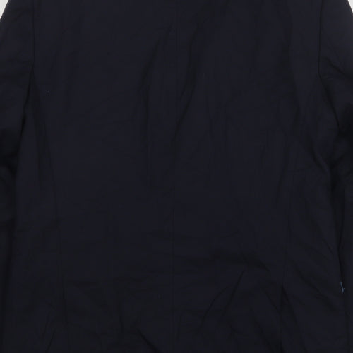 Steel & Jelly Mens Blue Wool Jacket Suit Jacket Size 40