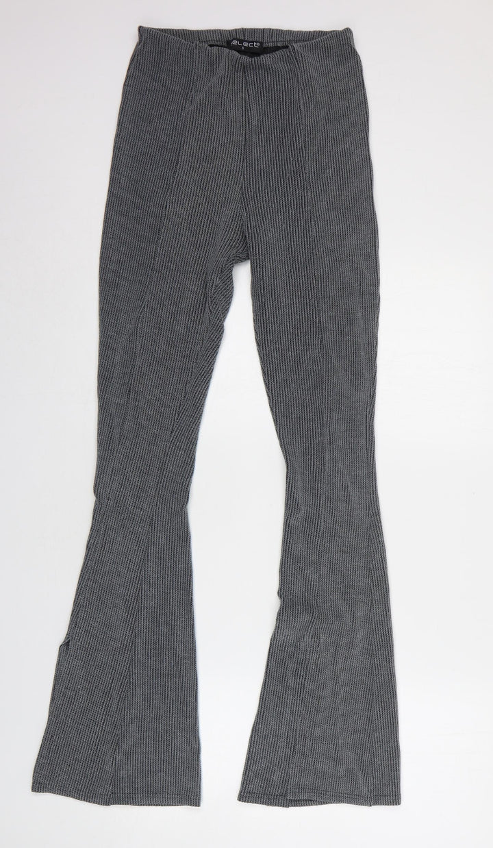 Select Womens Grey Polyester Carrot Leggings Size S L33 in - Flared