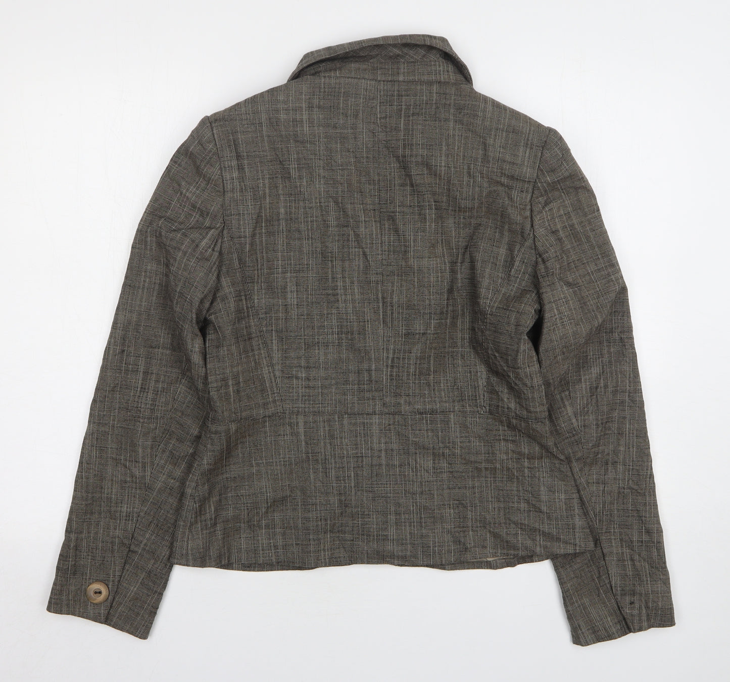 Debenhams Womens Brown Polyester Jacket Suit Jacket Size 16