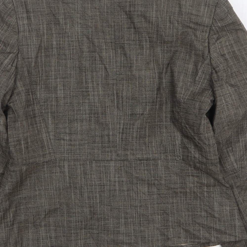 Debenhams Womens Brown Polyester Jacket Suit Jacket Size 16