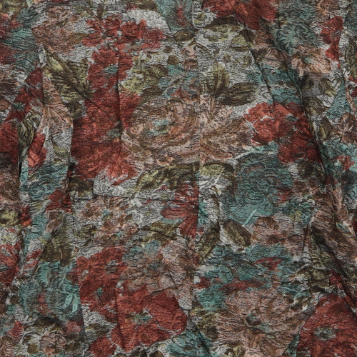 Klaus Steilman Womens Multicoloured Floral Cotton Jacket Blazer Size 10