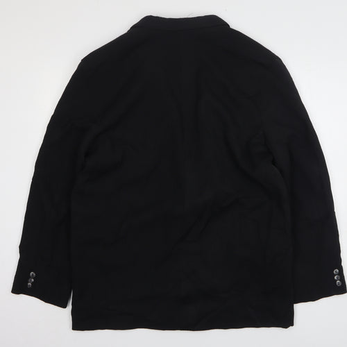Wilson Womens Black Polyester Jacket Suit Jacket Size L