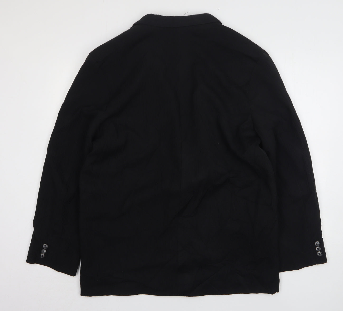 Wilson Womens Black Polyester Jacket Suit Jacket Size L