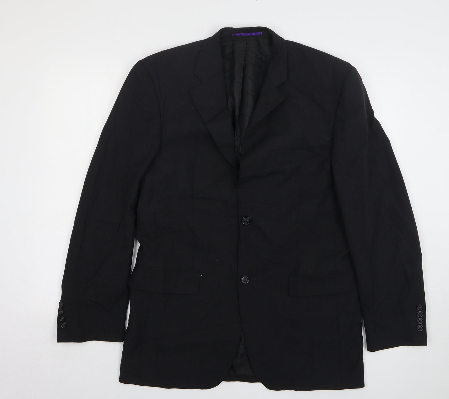 Taylor & Wright Mens Black Wool Jacket Suit Jacket Size 38