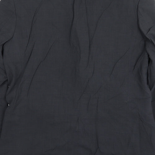 HUGO BOSS Mens Grey Wool Jacket Suit Jacket Size 44