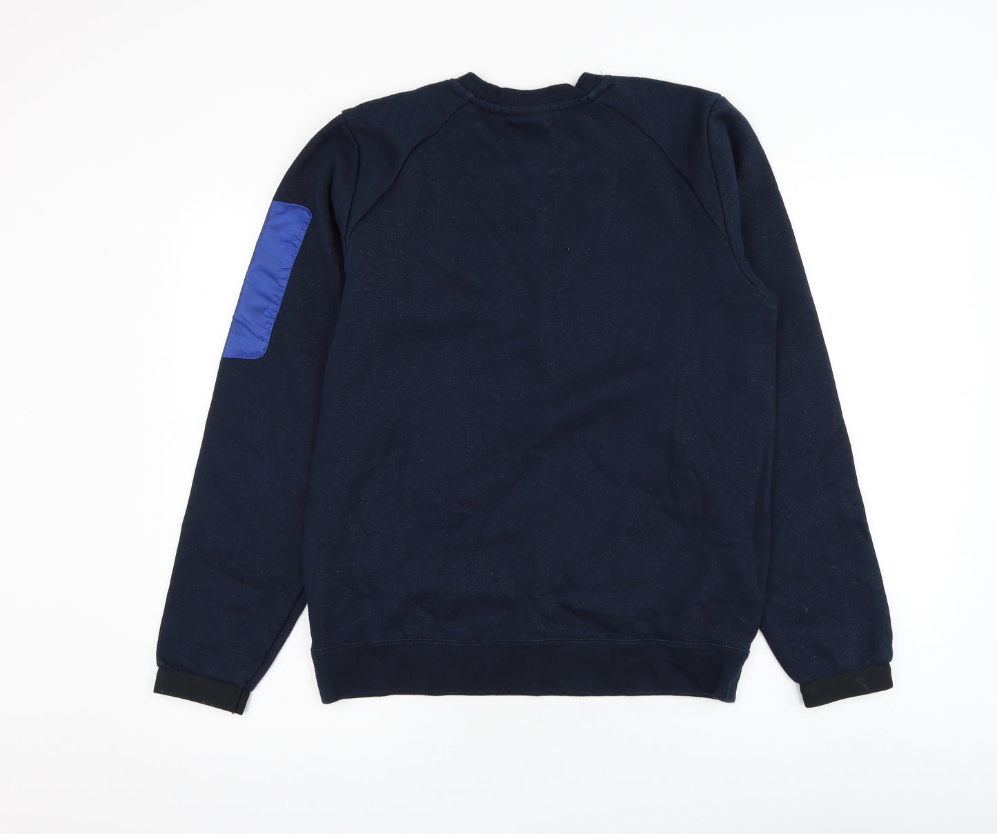 Nike Mens Blue Cotton Pullover Sweatshirt Size S