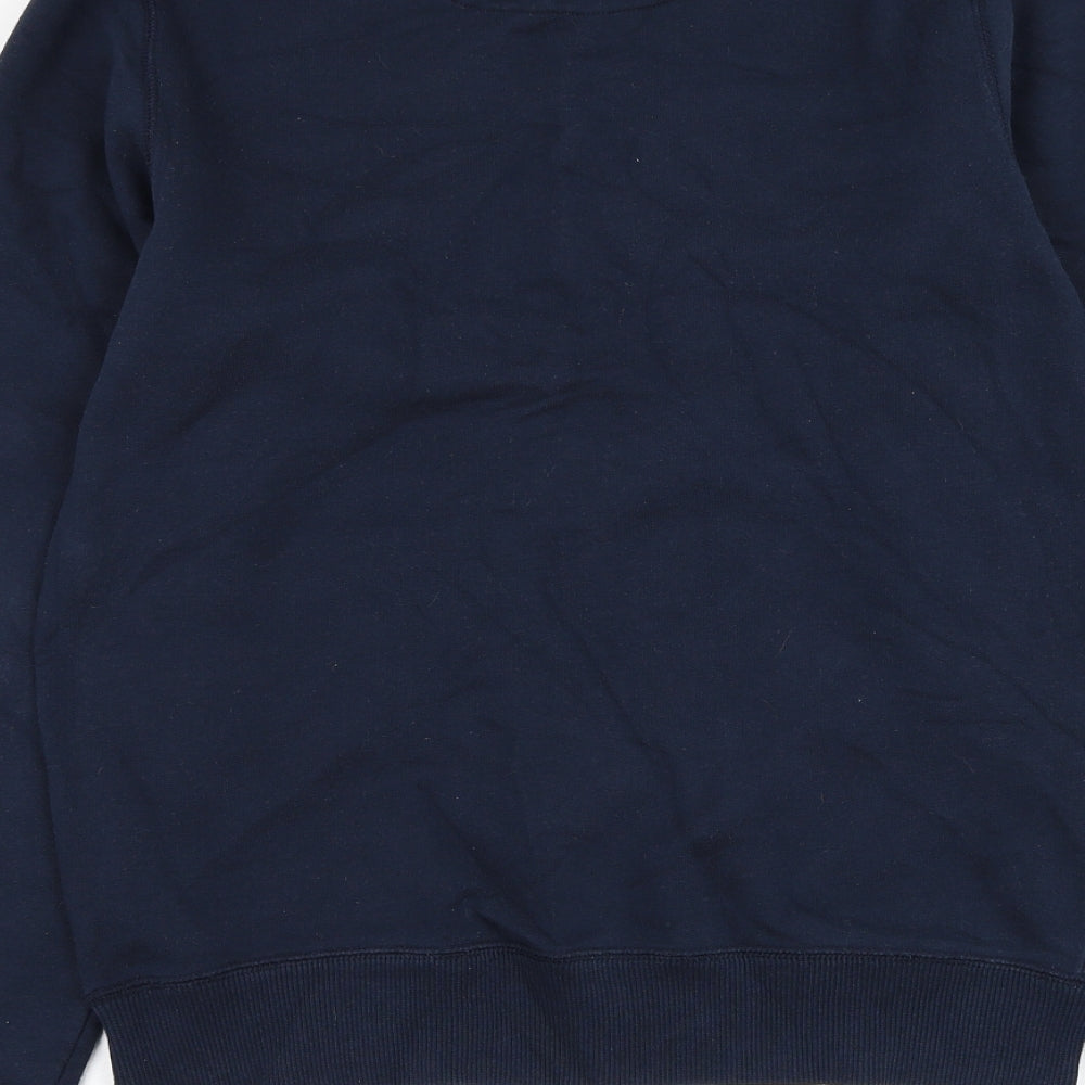 Nike Mens Blue Cotton Pullover Sweatshirt Size S