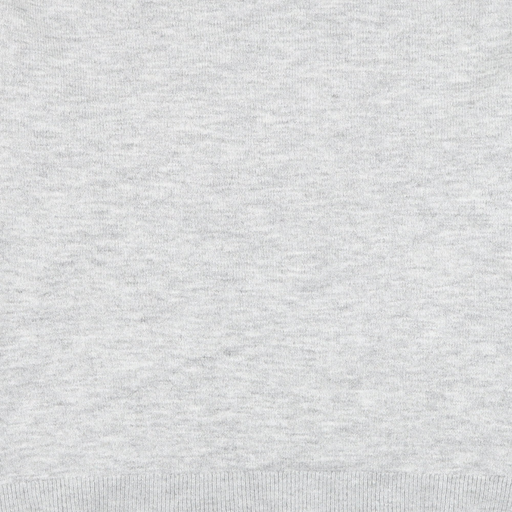 Wallis Womens Grey Round Neck Acrylic Pullover Jumper Size S - Love