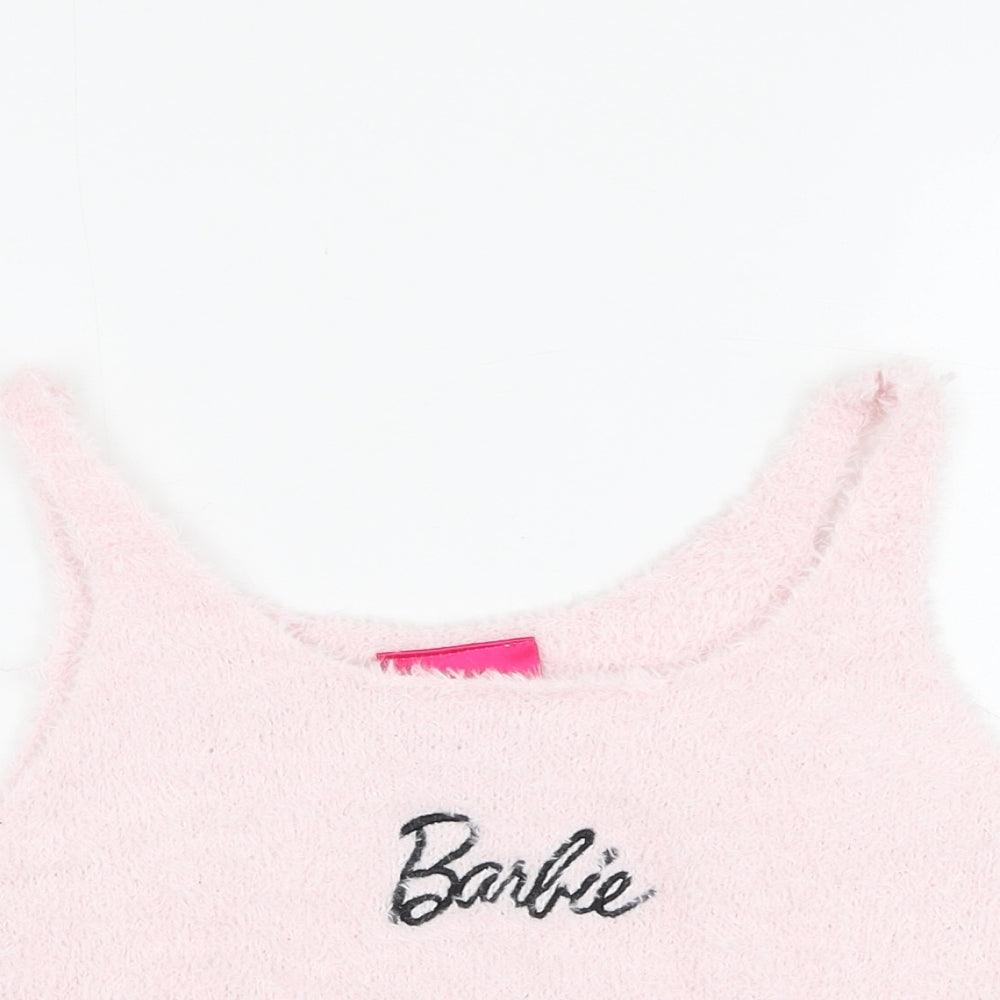 Primark Womens Pink Polyester Basic Tank Size 10 Round Neck - Barbie