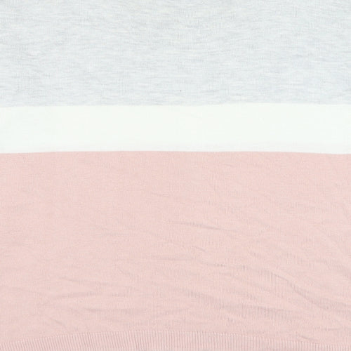 George Womens Grey Round Neck Nylon Pullover Jumper Size 14