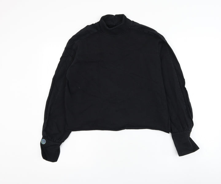 River Island Womens Black Polyester Pullover Sweatshirt Size S Pullover