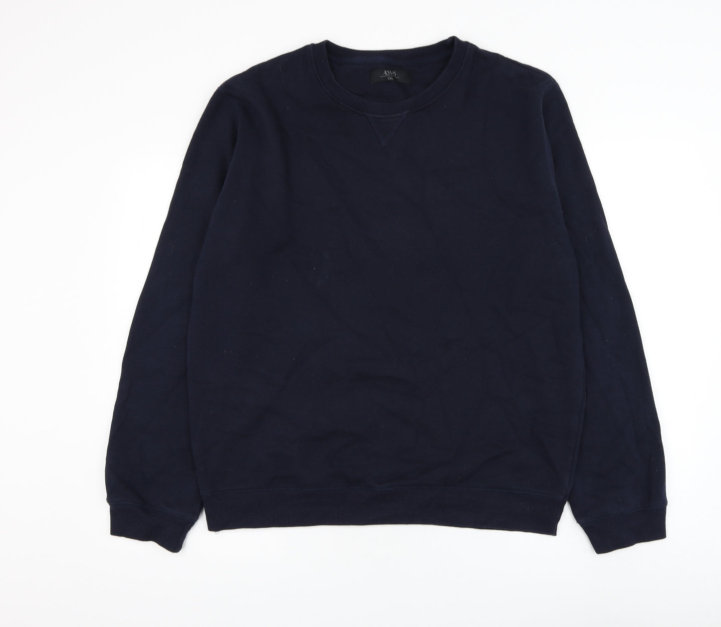 ACW85 Mens Blue Polyester Pullover Sweatshirt Size 2XL