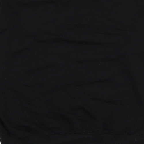 Divided by H&M Womens Black Cotton Pullover Sweatshirt Size M Pullover - Slogan