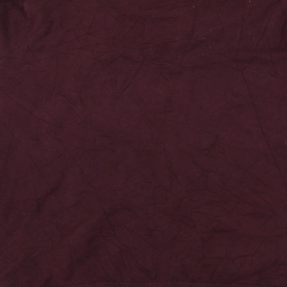 Burton Mens Purple Collared Cotton Pullover Jumper Size L