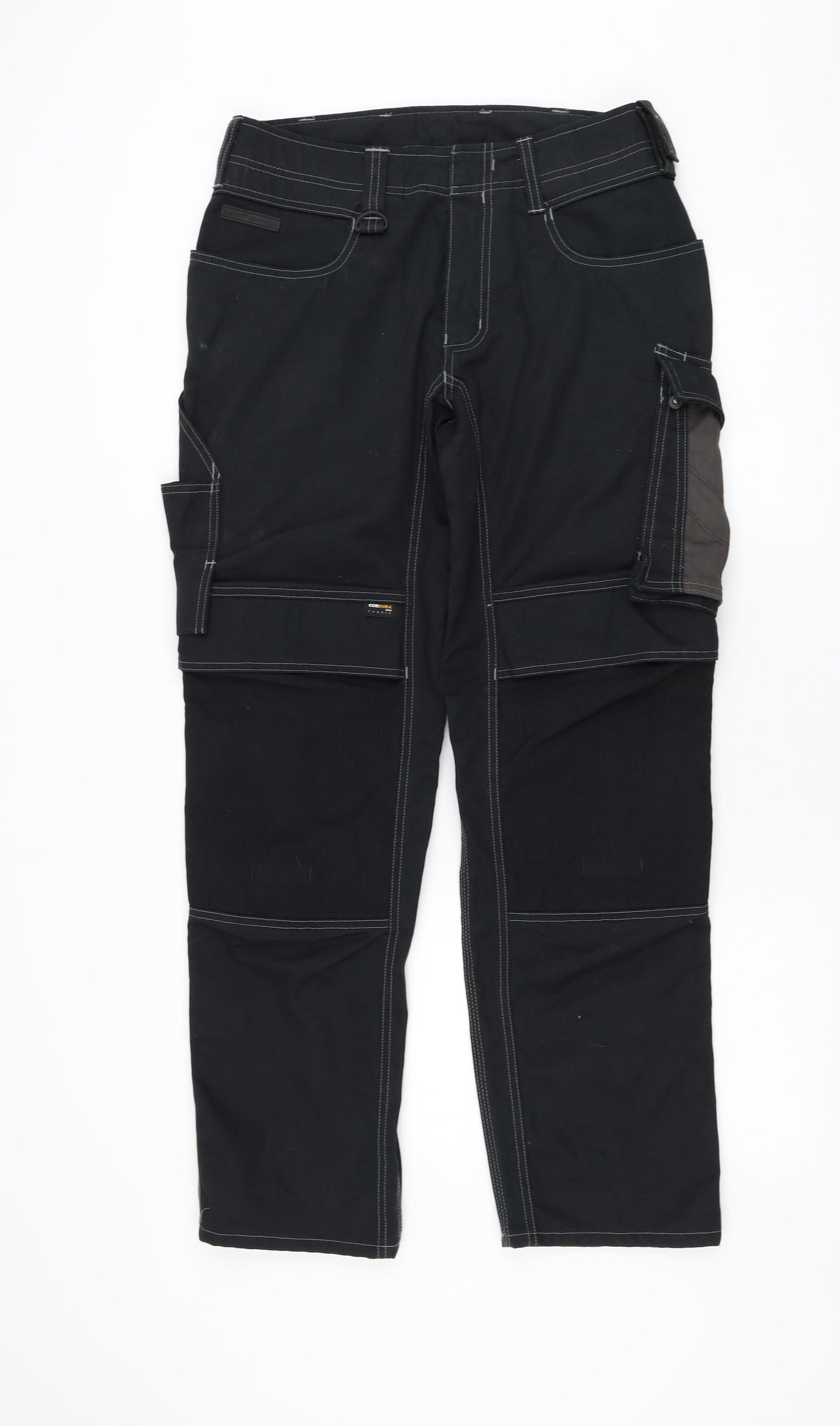 Mascot Mens Black Polyester Carpenter Trousers Size 32 in L31 in Regular Zip