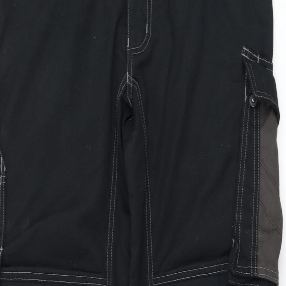 Mascot Mens Black Polyester Carpenter Trousers Size 32 in L31 in Regular Zip