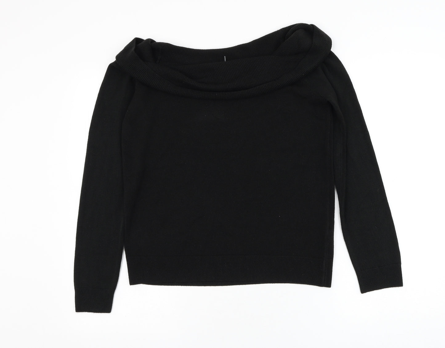 NEXT Womens Black Roll Neck Acrylic Pullover Jumper Size 12
