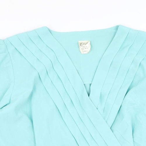 Rembrandt Womens Blue Jacket Blazer Size 18 Button
