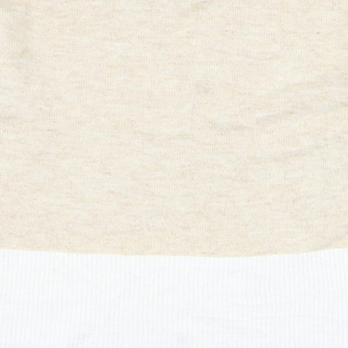 Bonmarché Womens Beige High Neck Acrylic Pullover Jumper Size 12