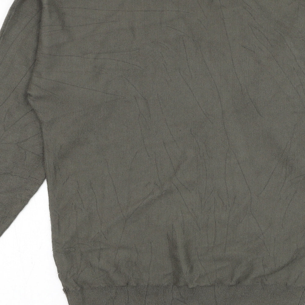 Primark Womens Green Round Neck Viscose Pullover Jumper Size 6