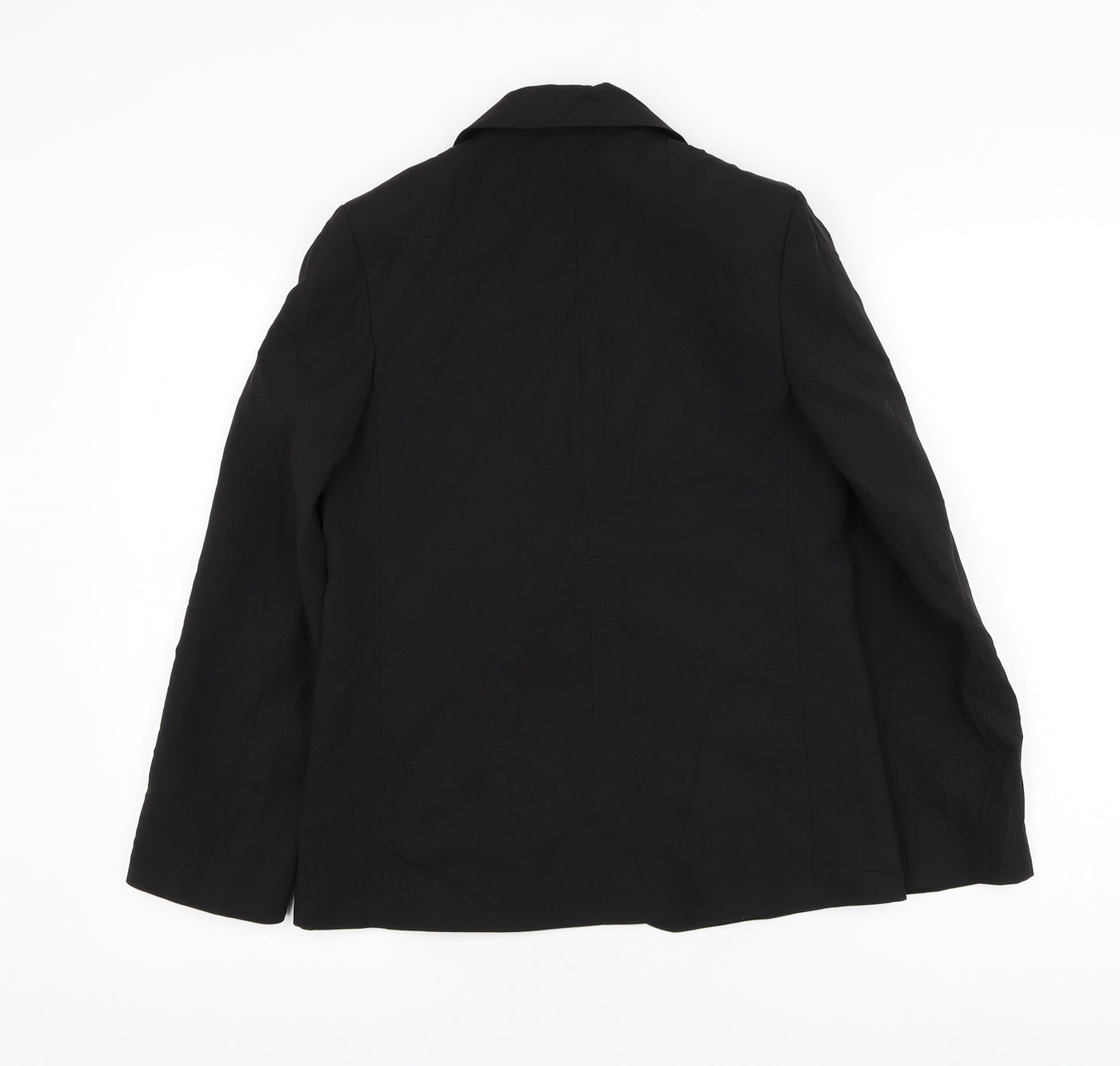 Marks and Spencer Boys Black Jacket Blazer Size 12 Years Button